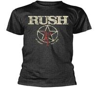 ZHUGU Rush 'American Tour 1977' T Shirt O Neck Tee