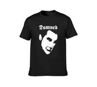 ZHUGU The Damned Lucky Beautiful Casual Men Shirt Abstract T-Shirt Black_O Neck Tee