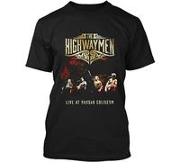 ZHUGU The Highwaymen American Country Music Supergroup Band t-Shirt Black