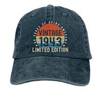 ZHUGU Vintage 1943 Limited Edition Hat for Men Women, Funny Adjustable Cotton 80 Years Old Birthday Gifts Baseball Cap Navy