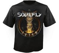 ZHUGU Written Soulfly - Totem T-Shirt Black O Neck Tee