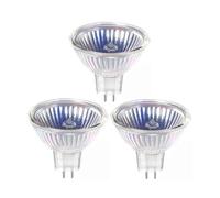 zhuguim 3-Pieces MR16 10W 20W 35W 50W 12V AC Light Bulbs for Landscape Track Lights Fiber Optics Desk Lamps BAB C Spotlights(12V 35W)