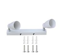 zhuguim Mounted Bathroom Rotary Lighting GU10 Multi-Directional Rotating Metal Ceiling Light Fixture Industrial Spotlight Fitting(2 Heads)