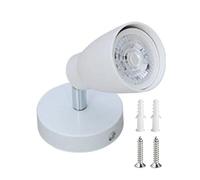 zhuguim Mounted Bathroom Rotary Lighting GU10 Multi-Directional Rotating Metal Ceiling Light Fixture Industrial Spotlight Fitting(1 Head)
