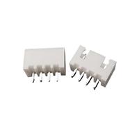 zhuguiming 100Pcs JST XH2.54 2P 3P 4P 5Pin Male Plug Female Socket Plastic Housing Pin Header Crimp Terminal Connector(4Pin Male)