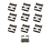zhuguiming 10Pcs Type-C USB Female Jack 2 6 16 24 Pin Connector Charging Port Socket SMD DIP For PCB DIY Repair Adapter Type C(Type 13)