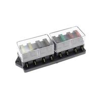 zhuguiming Circuit Standard 4/6/8/10/12 Way ATO Blade Fuse Box Plastic Cover DC12V 24V Car Block Holder with 3A-30A Fuses(8 Way)