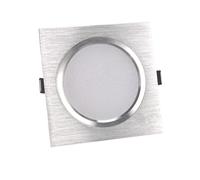 zhuguiming LED Downlight DC12V Dimmable 5w 7w 9w 12w 18w 24V Ceiling Spot Light Square 220V Recessed Lamp Panel for Home Lighting(Silver,NEUTRAL LIGHT_AC220V DIMMABLE_12W)