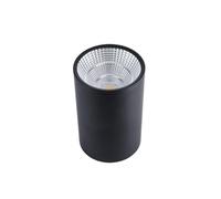 zhuguiming LED Surface Downlights Dimmable for Bathroom Kitchen COB Ceiling Lights 15W 18W 20W Indoor Lighting AC(Black Spotlight,3000K Warm Light_NOTDIMMABLE_24W)
