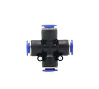 zhuguiming Pneumatic Fittings Pipe Connectors Quick Release Connector PU PY PK PE PV SA Air Tube 4mm 6mm 8mm 10mm Push in Hose Couping(PZA(50PCS),4mm)