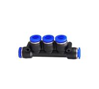 zhuguiming Pneumatic Fittings Pipe Connectors Quick Release Connector PU PY PK PE PV SA Air Tube 4mm 6mm 8mm 10mm Push in Hose Couping(PK(50PCS),10mm)