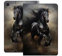 ZHUHEHEAH Case for Samsung Galaxy Tab A8 10.5 inch 2022, Ultra-Thin Lightweight Smart Cover, PU Leather Adjustable Stand Protective Case, Auto Wake/Sleep, Pattern, A Dark Horse