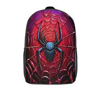 ZHUICHENG Spiders Backpacks Kids School Backpack School Bag 3D Printed Cartoon Anime School Bags for Boys Elementary And Middle School Students 17inch
