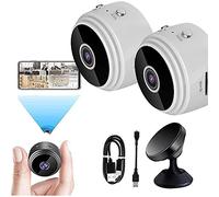 Zhuidream Rvtrailerz Reverse Camera, Backup Car Camera Rear View Screen Monitor System, Vehicle Backup Wireless Motorhomes,A9 Mini Spy WiFi HD 1080P Night Vision Home Camera Monitoring (2 white)