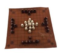 ZhuiFengA Viking Chess Set, Travel Games with Leather Chessboard, Classic Historic European Tabletop Asymmetric War Game, Authentic Traditional Two-Player Strategy Board Game
