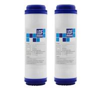 ZhuiFengAA 10'' x 2.5'' Granular Activated Carbon Water Filter, 2pcs Replacement Filter, for Standard Reverse Osmosis & Whole House Water Filtration