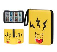ZHUIYIWIN 4 Pocket Trading Card Binder,400 Pockets Card Binder Folder, PU Leather Card Folder Trading for Yugioh, Sports Cards Card Storage Album ((Ball Mouse, 4-Pocket)