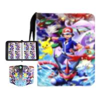 ZHUIYIWIN 4 Pocket Trading Card Binder,400 Pockets Card Binder Folder, PU Leather Card Folder Trading for MTG Sports Baseball TCG Football Basketball Cards (Champion, 400 Pockets)