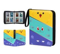 ZHUIYIWIN 4-Pocket Trading Card Zip Binder,400 Pockets Card Binder Folder, PU Leather Card Folder Trading for Collectible Games, Sports, TCG (Original, 4-Pocket)