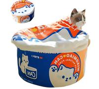 ZHUIYIWIN Cat Beds for Indoor with Anti-Slip Bottom, Cat Cave Bed, Hideaway Warm Comfortable, Kitty Caves & Houses for Multi Small Pet Large Kitty, Puppies, Rabbits, Orange, S