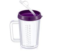 ZHUIYIWIN Disabled Adults Drinking Cup/Beaker/Mug/Sippy Cup, Adult Drinking for Disabled Adults Cup Water Bottle for The Elderly, Vulnerable and Disabled (1, Purple)