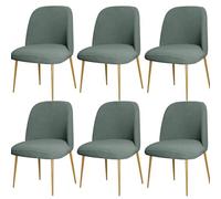 ZHUIYUAN Curved Back Chair Covers For Dining Chairs Set Of 1/2/4/6, Semi Circle Back Dining Room Chair Cover Chair Protector Seat Covers