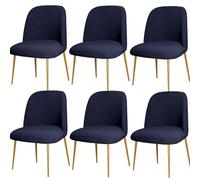 ZHUIYUAN Curved Back Chair Covers For Dining Chairs Set Of 1/2/4/6, Semi Circle Back Dining Room Chair Cover Chair Protector Seat Covers