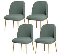 ZHUIYUAN Curved Back Chair Covers For Dining Chairs Set Of 1/2/4/6, Semi Circle Back Dining Room Chair Cover Chair Protector Seat Covers