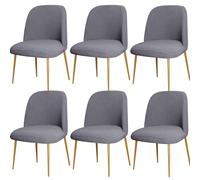 ZHUIYUAN Curved Back Chair Covers For Dining Chairs Set Of 1/2/4/6, Semi Circle Back Dining Room Chair Cover Chair Protector Seat Covers