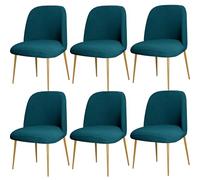 ZHUIYUAN Curved Back Chair Covers For Dining Chairs Set Of 1/2/4/6, Semi Circle Back Dining Room Chair Cover Chair Protector Seat Covers