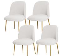 ZHUIYUAN Curved Back Chair Covers For Dining Chairs Set Of 1/2/4/6, Semi Circle Back Dining Room Chair Cover Chair Protector Seat Covers