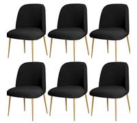ZHUIYUAN Curved Back Chair Covers For Dining Chairs Set Of 1/2/4/6, Semi Circle Back Dining Room Chair Cover Chair Protector Seat Covers