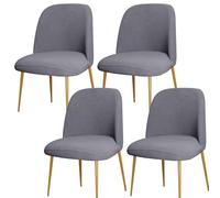 ZHUIYUAN Curved Back Chair Covers For Dining Chairs Set Of 1/2/4/6, Semi Circle Back Dining Room Chair Cover Chair Protector Seat Covers