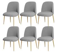 ZHUIYUAN Curved Back Chair Covers For Dining Chairs Set Of 1/2/4/6, Semi Circle Back Dining Room Chair Cover Chair Protector Seat Covers