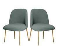 ZHUIYUAN Curved Back Chair Covers for Dining Room Set of 1/2/4/6 - Semi Circle Back Protector Seat Cover