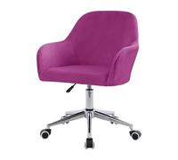 ZHUIYUAN Velvet Office Chair Slipcover with Arms, Cover for Vanity, Modern Office Computer Chair Protector, Stretch Wingback Dining Chair Cover Protector for Home, Kitchen, Living Room