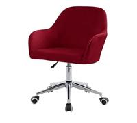 ZHUIYUAN Velvet Office Chair Slipcover with Arms, Cover for Vanity, Modern Office Computer Chair Protector, Stretch Wingback Dining Chair Cover Protector for Home, Kitchen, Living Room