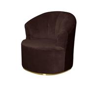 ZHUIYUAN Velvet Swivel Barrel Chair Cover,Stretch Soft Round Club Armchair Slipcover,Round Club Swivel Barrel Chair Cover Single Sofa Cover for Living Room Furniture Protector