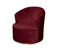 ZHUIYUAN Velvet Swivel Barrel Chair Cover,Stretch Soft Round Club Armchair Slipcover,Round Club Swivel Barrel Chair Cover Single Sofa Cover for Living Room Furniture Protector
