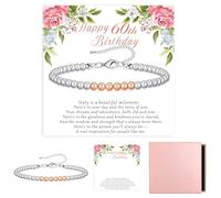 ZHuiYueyi 30th 40th 50th 60th Birthday Gifts For Women, Adjustable Bracelet With Card and Gift box, Female Presents For 30th 40th 50th 60th, Birthday Gift Ideas for Mum Daughter Sister Grandma
