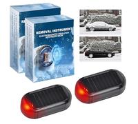 ZHUJIECAO 2PCS Car defroster, Electromagnetic Car Deicer, car deicer device, Electromagnetic snow-melter, car interference antifreeze device, Suitable for removing snow from cars in winter