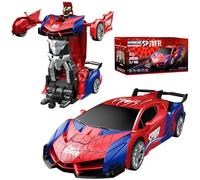 ZHUJIECAO Remote Control Car Toys for Kids, 2 in 1 Spider Robot Transforming Car 2.4GHz, 360° Rotation Drift RC Stunt Vehicle with One-Button Deformation, Cool Christmas Birthday Gift for Boys Girls