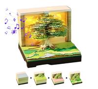 ZHUMCCY 3D Desk Calendar 2026,Paper Sculpture Memo Pad - Decorative Tear Away Memo Pad for Executive Assistants School College Students Teachers Freelancers Home Nightstand Dressing Table