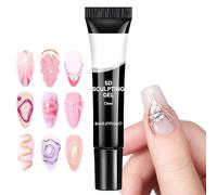 ZHUMCCY 5D Nail Gel - 5D Fingernail Art Gel for Drawing - Manicure Supplies Clear Molding Sculpting Nail Glue for Professionals Beginners Women Girls Halloween Party Wedding Christmas
