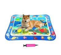 ZHUMCCY Cat Water Bed Play Mat, Inflatable Water Play Mat 25.98x18.5 inches, Non-Slip Scratcher Tray Waterproof Cooling Toy for Indoor Travel Outdoor Puppy