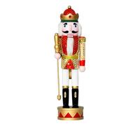 ZHUMCCY Christmas Nutcrackers - Wood Christmas Nutcracker Soldier Figure Ornaments | Home Decor for Apartment Fireplace Porch Cafe Desk Thanksgiving Tree Party Bar Tabletop