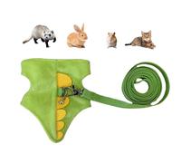 ZHUMCCY Ferret Harness - Small Bunny Walking Clothes Harness Leashes - Soft Cute Small Pets Clothes for Daily Walking Chinchilla Photography Outdoor Adventure Jogging Kittens