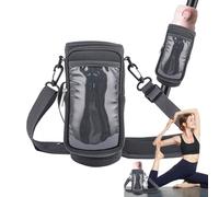 ZHUMCCY Gym Magnetic Bag - Bottle Organizer,Gym Accessories Organizer Carrier Holder Pouch with Shoulder Strap for Work and Sports Keep Your Items Off The Dirty Floor