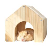 ZHUMCCY Hamster Hides Small Pet Habitat Wooden Resting House | Chinchilla Cage Hides for Dwarf Hedgehog Hamster Ferret Chinchilla Gerbil Sugar Glider Guinea
