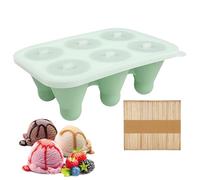 ZHUMCCY Ice Cream Silicone Mold | Badminton-Inspired Leak-Proof Lid,Ice Pop Silicone Mold with Sticks,for Baking Chocolate Mousse Brownie Gummy Fondant Cake Pudding